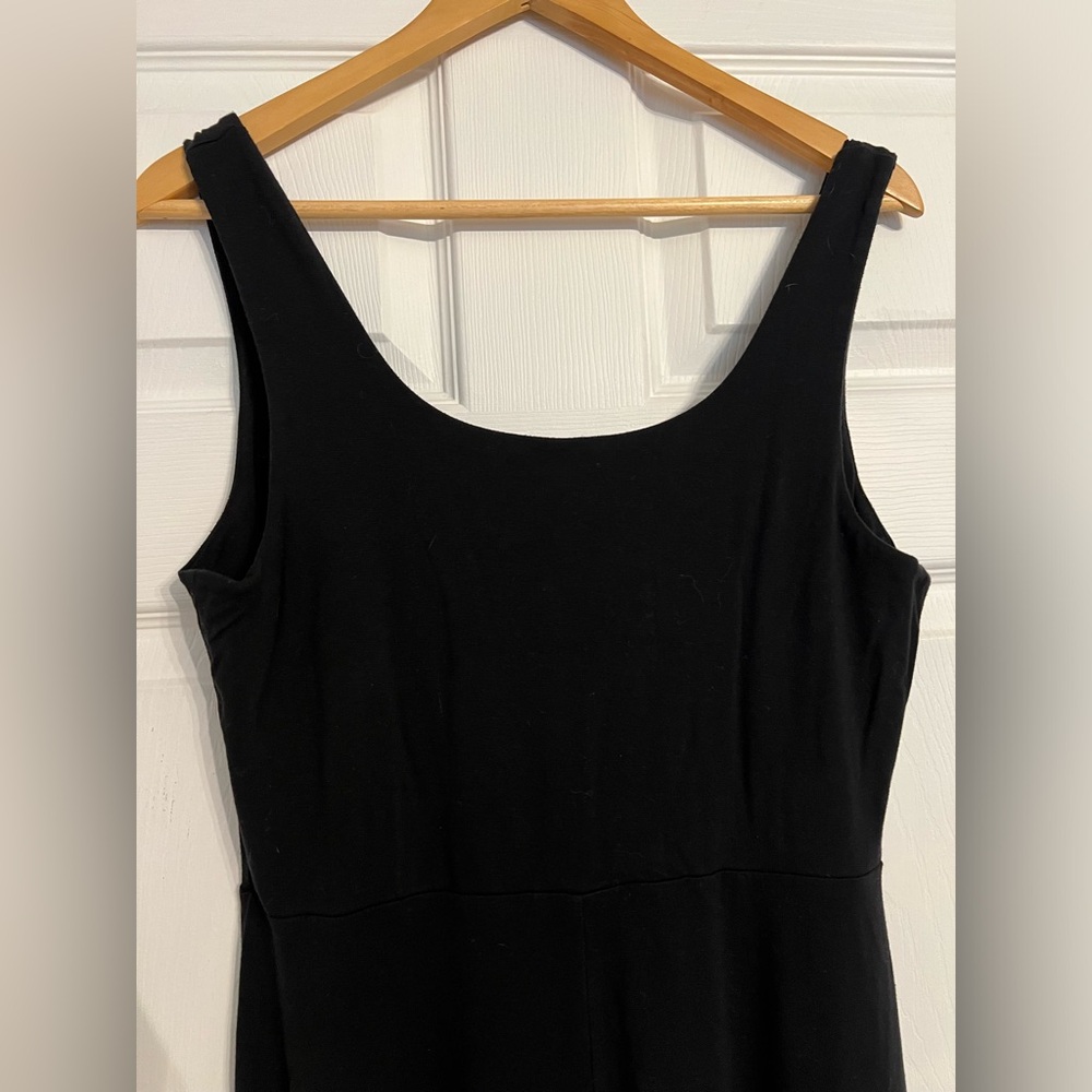 Old Navy Women’s Size Large Black Casual Fit and Flare Maxi Sleeveless Dress - Picture 6 of 7